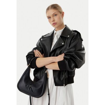 Calvin Klein Kabelka Bold Ck Small Crescent LV04F3561G Čierna Ženy Calvin Klein Kabelka Bold Ck Small Crescent LV04F3561G Čierna Ženy