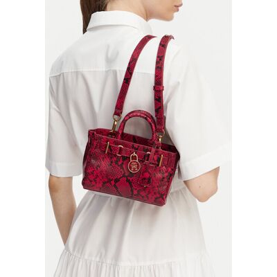Tommy Hilfiger Kabelka American Icon Micro Tote Snake AW0AW18820 Červená Ženy Tommy Hilfiger Kabelka American Icon Micro Tote Snake AW0AW18820 Červená Ženy