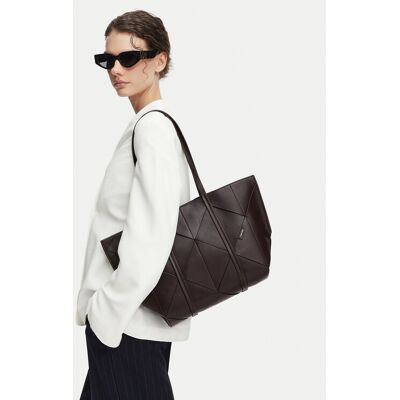 Calvin Klein Kabelka Woven Medium Carryall LV04F3548G Hnedá Ženy Calvin Klein Kabelka Woven Medium Carryall LV04F3548G Hnedá Ženy