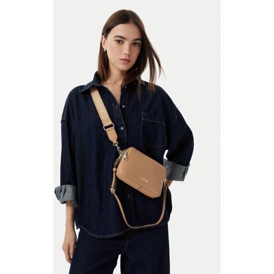 Calvin Klein Kabelka Webbing 2X Strap Camera Bag LV04F3656G Béžová Ženy Calvin Klein Kabelka Webbing 2X Strap Camera Bag LV04F3656G Béžová Ženy