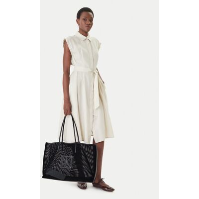Calvin Klein Kabelka Emblem Mesh Xl Tote LV04F3422G Čierna Ženy Calvin Klein Kabelka Emblem Mesh Xl Tote LV04F3422G Čierna Ženy
