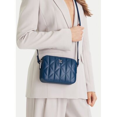 Calvin Klein Kabelka Quilted Double Zip Camera Bag LV04F3328G Modrá Ženy Calvin Klein Kabelka Quilted Double Zip Camera Bag LV04F3328G Modrá Ženy