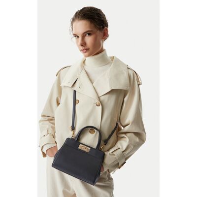 Tommy Hilfiger Kabelka Th Modern Mini Satchel AW0AW18726 Čierna Ženy Tommy Hilfiger Kabelka Th Modern Mini Satchel AW0AW18726 Čierna Ženy