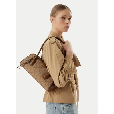 Calvin Klein Kabelka Emblem Trio Jacquard LV04F3744G Hnedá Ženy Calvin Klein Kabelka Emblem Trio Jacquard LV04F3744G Hnedá Ženy