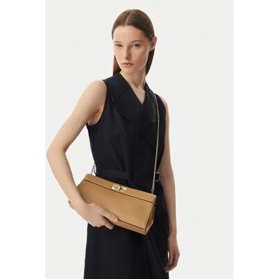 Tommy Hilfiger Kabelka Th Modern Clutch AW0AW18727 Svetlo hnedá Ženy Tommy Hilfiger Kabelka Th Modern Clutch AW0AW18727 Svetlo hnedá Ženy
