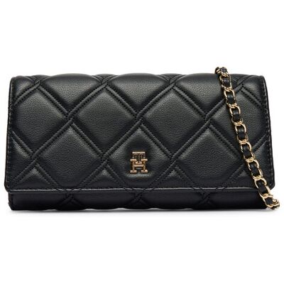 Tommy Hilfiger Kabelka Th Feminine Wallet On Chain AW0AW18795 Čierna Ženy Tommy Hilfiger Kabelka Th Feminine Wallet On Chain AW0AW18795 Čierna Ženy