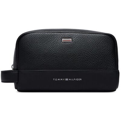 Tommy Hilfiger Kozmetická taštička Th Central Washbag AM0AM14485 Čierna Muži Tommy Hilfiger Kozmetická taštička Th Central Washbag AM0AM14485 Čierna Muži