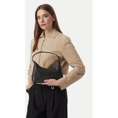 Calvin Klein Kabelka Emblem Aop Small Shoulder Bag LV04F3889G Čierna Ženy Calvin Klein Kabelka Emblem Aop Small Shoulder Bag LV04F3889G Čierna Ženy