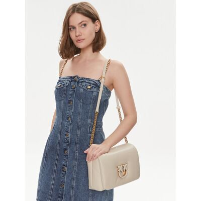 Pinko Kabelka Love Click Puff Classic PE 24 PLTT 101585 A10F Écru Ženy Pinko Kabelka Love Click Puff Classic PE 24 PLTT 101585 A10F Écru Ženy