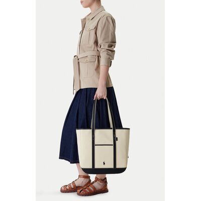Polo Ralph Lauren Kabelka 428968158002 Écru Ženy Polo Ralph Lauren Kabelka 428968158002 Écru Ženy