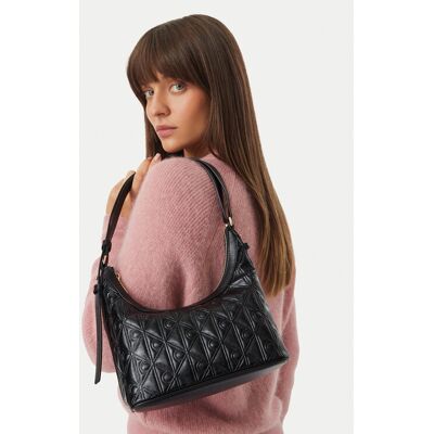 Calvin Klein Kabelka Emblem Aop Debossed Shoulder Bag LV04F3874G Čierna Ženy Calvin Klein Kabelka Emblem Aop Debossed Shoulder Bag LV04F3874G Čierna Ženy