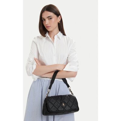 Tommy Hilfiger Kabelka Th Feminine Shoulder Bag AW0AW18717 Čierna Ženy Tommy Hilfiger Kabelka Th Feminine Shoulder Bag AW0AW18717 Čierna Ženy