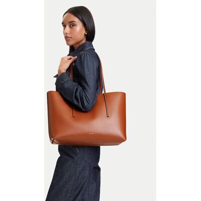 Calvin Klein Kabelka Foil Logo Tote W/Pouch LV04F3274G Hnedá Ženy Calvin Klein Kabelka Foil Logo Tote W/Pouch LV04F3274G Hnedá Ženy