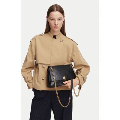 Tory Burch Kabelka Charlie 185828 Čierna Ženy Tory Burch Kabelka Charlie 185828 Čierna Ženy