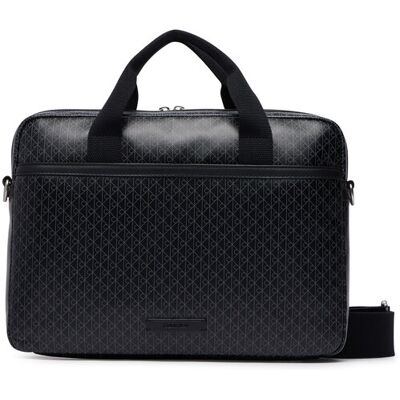 Calvin Klein Taška na laptop Emblem Aop Coated Commuter/Lapto LV04D3625G Čierna Muži Calvin Klein Taška na laptop Emblem Aop Coated Commuter/Lapto LV04D3625G Čierna Muži