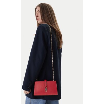 Tommy Hilfiger Kabelka Th Libre Chain Crossover AW0AW18614 Červená Ženy Tommy Hilfiger Kabelka Th Libre Chain Crossover AW0AW18614 Červená Ženy