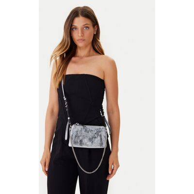 PINKO Kabelka Double Mini Al 25-26 PLTT 105359 A2OT Strieborná Ženy PINKO Kabelka Double Mini Al 25-26 PLTT 105359 A2OT Strieborná Ženy