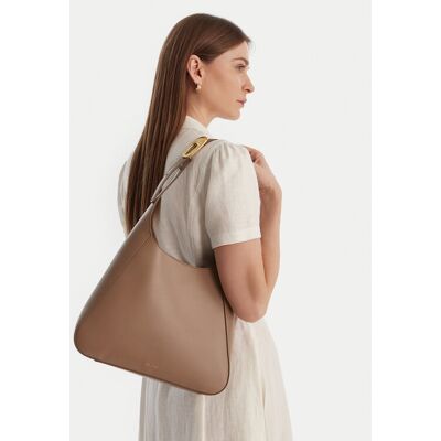 Calvin Klein Kabelka Hardware Adj Strap Medium Bag LV04F3402G Béžová Ženy Calvin Klein Kabelka Hardware Adj Strap Medium Bag LV04F3402G Béžová Ženy