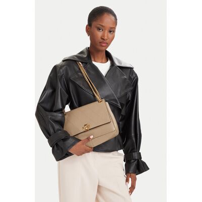 Tory Burch Kabelka Charlie Quilted Shoulder Bag 185828 Krémová Ženy Tory Burch Kabelka Charlie Quilted Shoulder Bag 185828 Krémová Ženy
