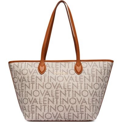 Valentino Kabelka Logo VBSA1F02 Béžová Ženy Valentino Kabelka Logo VBSA1F02 Béžová Ženy