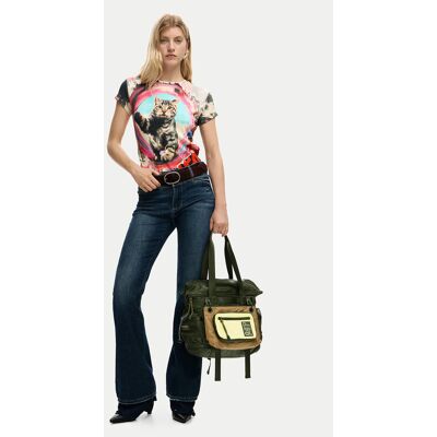 Desigual Ruksak 26SAKY06 Kaki Ženy Desigual Ruksak 26SAKY06 Kaki Ženy