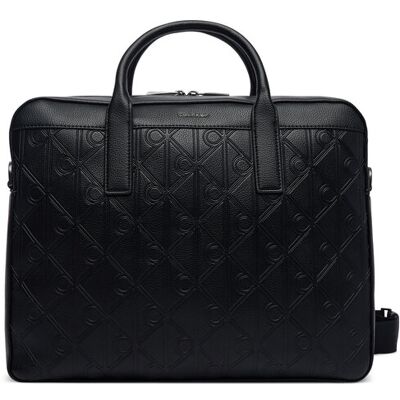 Calvin Klein Aktovka Emblem Aop Deboss LV04D3561G Čierna Muži Calvin Klein Aktovka Emblem Aop Deboss LV04D3561G Čierna Muži
