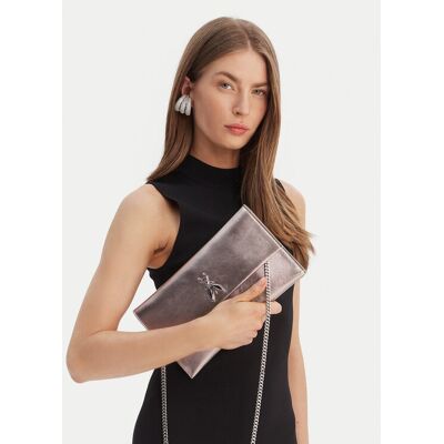 Patrizia Pepe Kabelka CB5460/L041-S765 Strieborná Ženy Patrizia Pepe Kabelka CB5460/L041-S765 Strieborná Ženy
