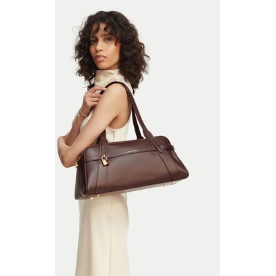 Elisabetta Franchi Kabelka BS-31N-62E2-V1000 Tmavo hnedá Ženy Elisabetta Franchi Kabelka BS-31N-62E2-V1000 Tmavo hnedá Ženy