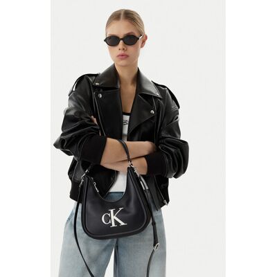 Calvin Klein Kabelka Bold Ck Small Crescent LV04F3561G Čierna Ženy Calvin Klein Kabelka Bold Ck Small Crescent LV04F3561G Čierna Ženy