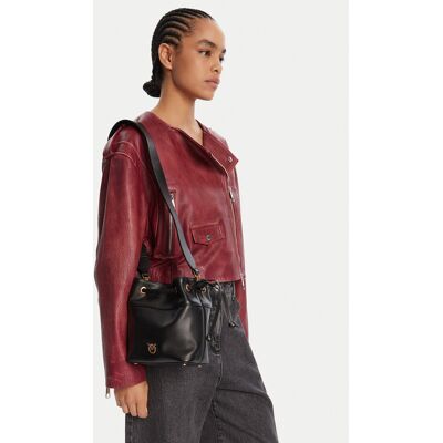 PINKO Kabelka Secchiello Mini Al 25-26 104303 A0QO Čierna Ženy PINKO Kabelka Secchiello Mini Al 25-26 104303 A0QO Čierna Ženy