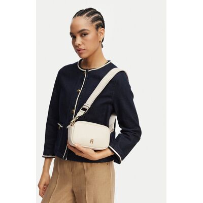 Tommy Hilfiger Kabelka Th Logotape Camera Bag AW0AW18741 Biela Ženy Tommy Hilfiger Kabelka Th Logotape Camera Bag AW0AW18741 Biela Ženy