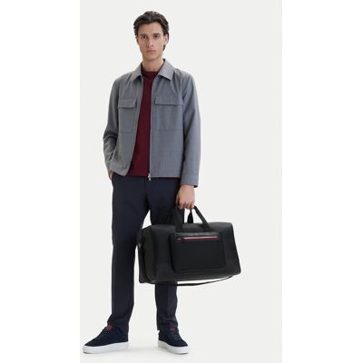 Tommy Hilfiger Taška Th Foundation Duffle AM0AM14160 Čierna Muži Tommy Hilfiger Taška Th Foundation Duffle AM0AM14160 Čierna Muži