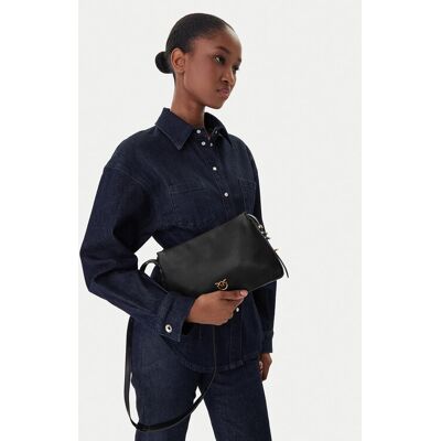 PINKO Kabelka Triplet Mini AI 25-26 PLTT 05883 A0QO Čierna Ženy PINKO Kabelka Triplet Mini AI 25-26 PLTT 05883 A0QO Čierna Ženy
