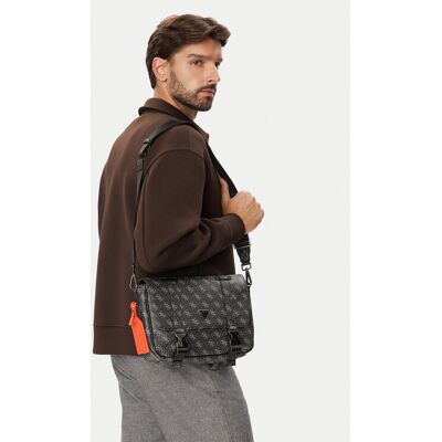 Guess Taška cez rameno HMMILO P6464 Čierna Muži Guess Taška cez rameno HMMILO P6464 Čierna Muži
