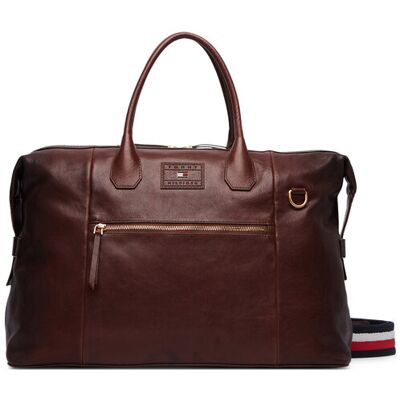 Tommy Hilfiger Víkendová taška Th Casual Leather Duffle AM0AM14745 Hnedá Muži Tommy Hilfiger Víkendová taška Th Casual Leather Duffle AM0AM14745 Hnedá Muži