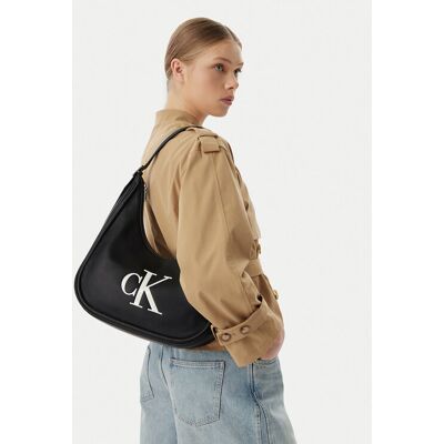 Calvin Klein Kabelka Bold Ck Crescent LV04F3427G Čierna Ženy Calvin Klein Kabelka Bold Ck Crescent LV04F3427G Čierna Ženy