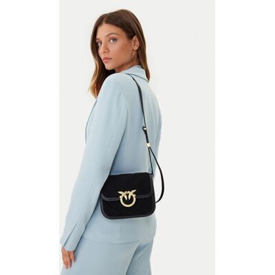PINKO Kabelka Love Box Bag Fl Mini AI 25-26 PLTT 104297 A2JH Čierna Ženy PINKO Kabelka Love Box Bag Fl Mini AI 25-26 PLTT 104297 A2JH Čierna Ženy