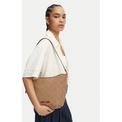 Calvin Klein Kabelka Emblem Aop Jacquard Camera Bag LV04F3535G Hnedá Ženy Calvin Klein Kabelka Emblem Aop Jacquard Camera Bag LV04F3535G Hnedá Ženy
