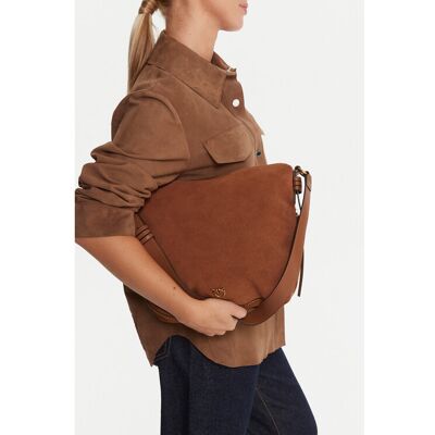 PINKO Kabelka Hobo Zip Around Classic Al 25-26 PLTT 105113 A2JH Hnedá Ženy PINKO Kabelka Hobo Zip Around Classic Al 25-26 PLTT 105113 A2JH Hnedá Ženy