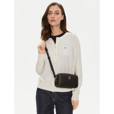 Tommy Hilfiger Kabelka Th Emblem Camera Bag AW0AW15179 Čierna Ženy Tommy Hilfiger Kabelka Th Emblem Camera Bag AW0AW15179 Čierna Ženy