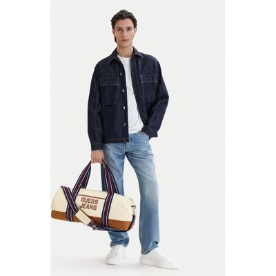 Guess Jeans Víkendová taška M5BZ93 WL970 Krémová Muži Guess Jeans Víkendová taška M5BZ93 WL970 Krémová Muži