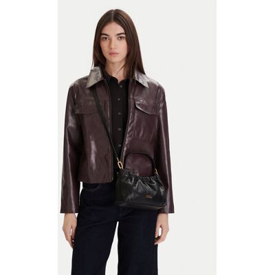 Tommy Hilfiger Kabelka Soft Leather Mini Crossover AW0AW18306 Čierna Ženy Tommy Hilfiger Kabelka Soft Leather Mini Crossover AW0AW18306 Čierna Ženy