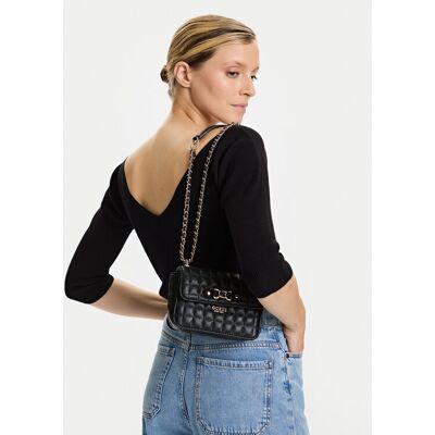 Guess Kabelka Nadira Mini HWQG84 24780 Čierna Ženy Guess Kabelka Nadira Mini HWQG84 24780 Čierna Ženy