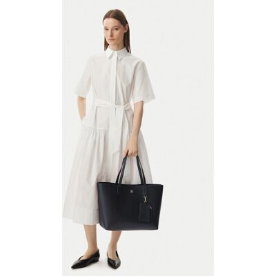 Tommy Hilfiger Kabelka Th Icon Tote AW0AW18724 Čierna Ženy Tommy Hilfiger Kabelka Th Icon Tote AW0AW18724 Čierna Ženy