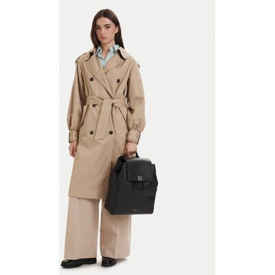 Calvin Klein Ruksak Emblem Hw Pebble Backpack LV04F3553G Čierna Ženy Calvin Klein Ruksak Emblem Hw Pebble Backpack LV04F3553G Čierna Ženy