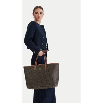 Tommy Hilfiger Kabelka Th Monoplay Maxi Tote Le AW0AW18850 Čierna Ženy Tommy Hilfiger Kabelka Th Monoplay Maxi Tote Le AW0AW18850 Čierna Ženy