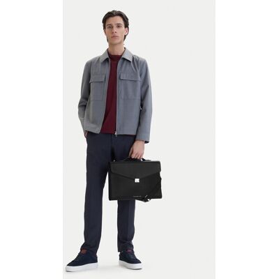 Tommy Hilfiger Aktovka Th Business Leather Computer Bag AM0AM14163 Čierna Muži Tommy Hilfiger Aktovka Th Business Leather Computer Bag AM0AM14163 Čierna Muži