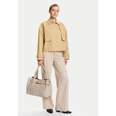 Calvin Klein Kabelka Buckle Medium Tote LV04F3294G Écru Ženy Calvin Klein Kabelka Buckle Medium Tote LV04F3294G Écru Ženy