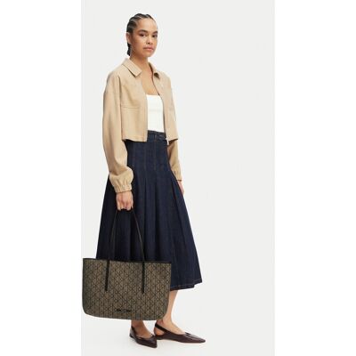 Calvin Klein Kabelka Emblem Trio Pebble Shoulder Bag LV04F3750G Hnedá Ženy Calvin Klein Kabelka Emblem Trio Pebble Shoulder Bag LV04F3750G Hnedá Ženy