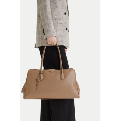 Calvin Klein Kabelka Emblem Trio Large Work Bag LV04F3368G Béžová Ženy Calvin Klein Kabelka Emblem Trio Large Work Bag LV04F3368G Béžová Ženy